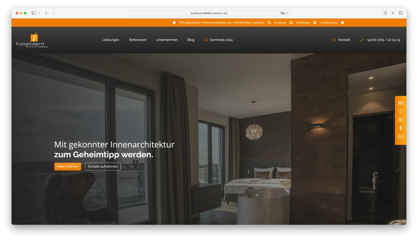 hotelident Website