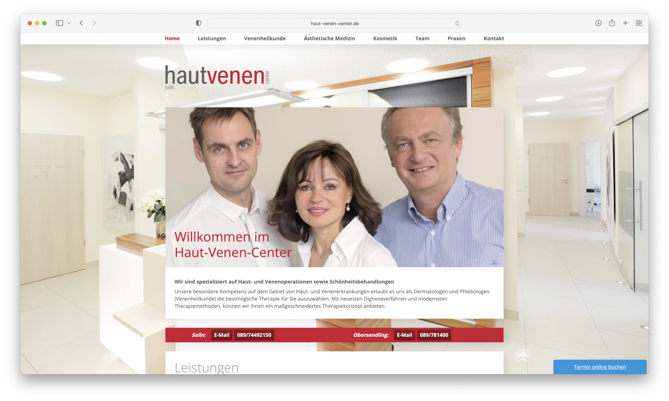Haut-Venen-Center Website