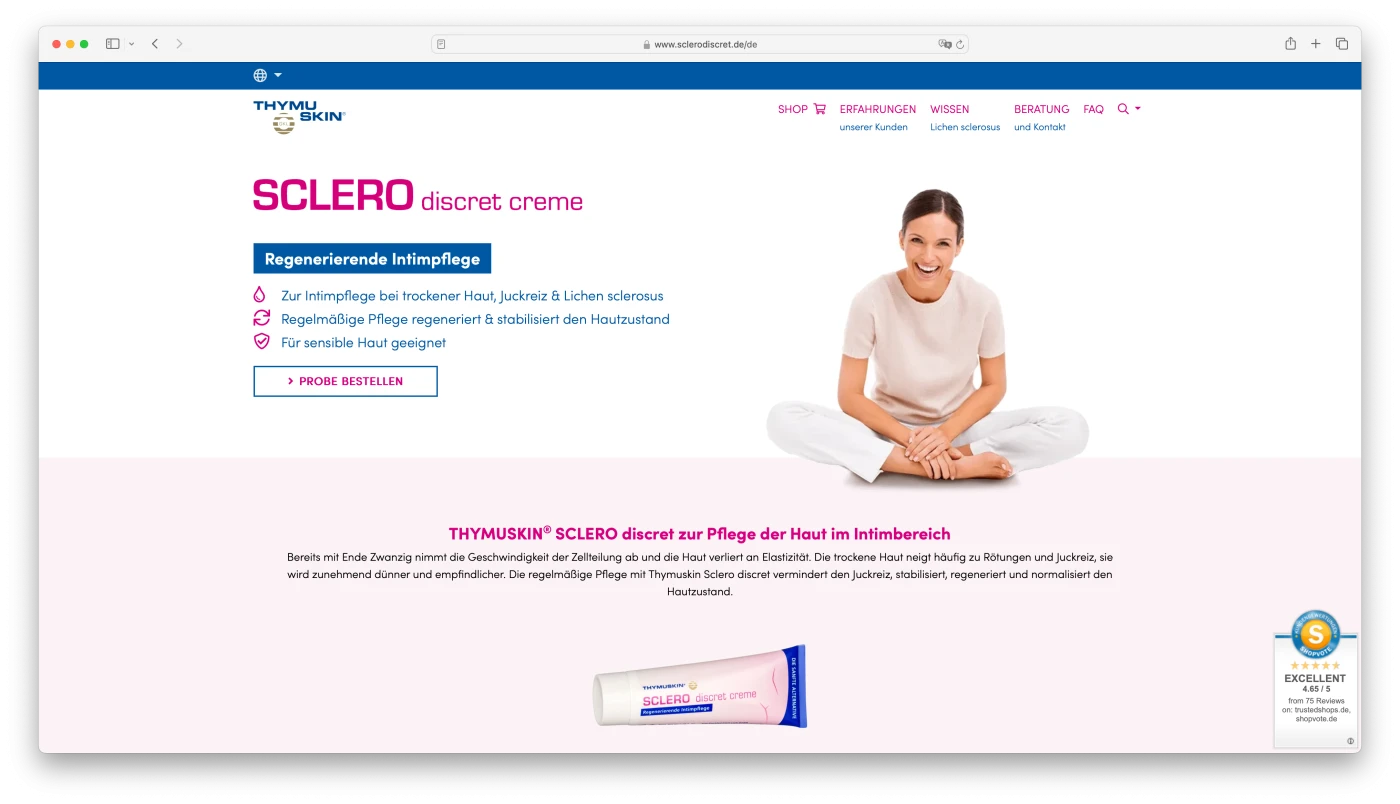 Sclero discret creme Website