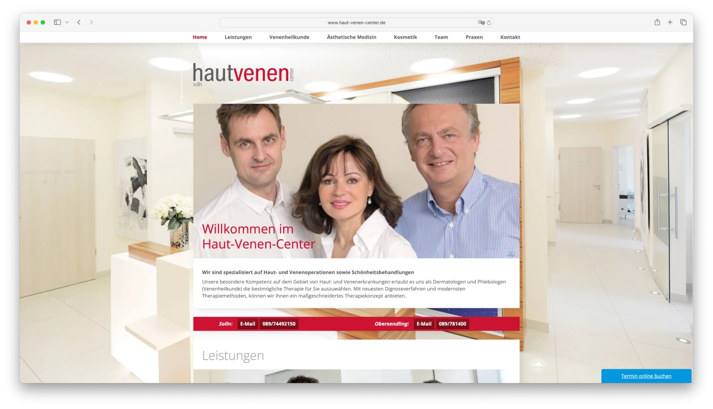 Haut-Venen-Center Website