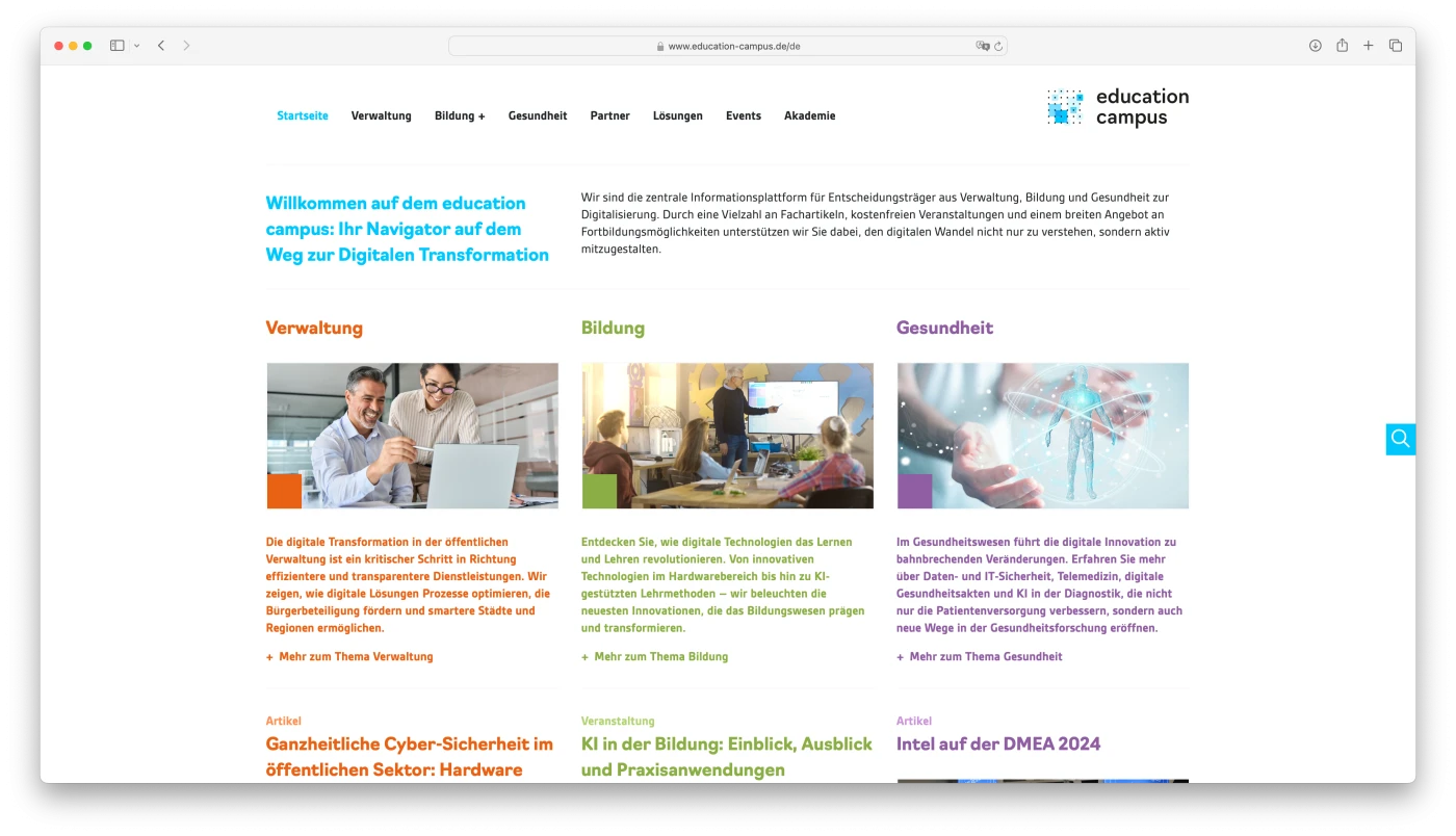 education campus Website